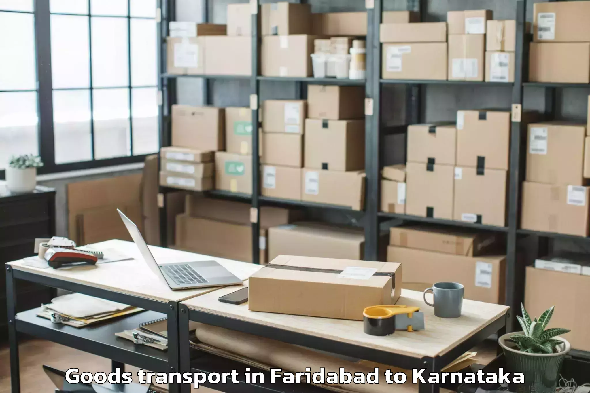 Trusted Faridabad to Yelburga Goods Transport